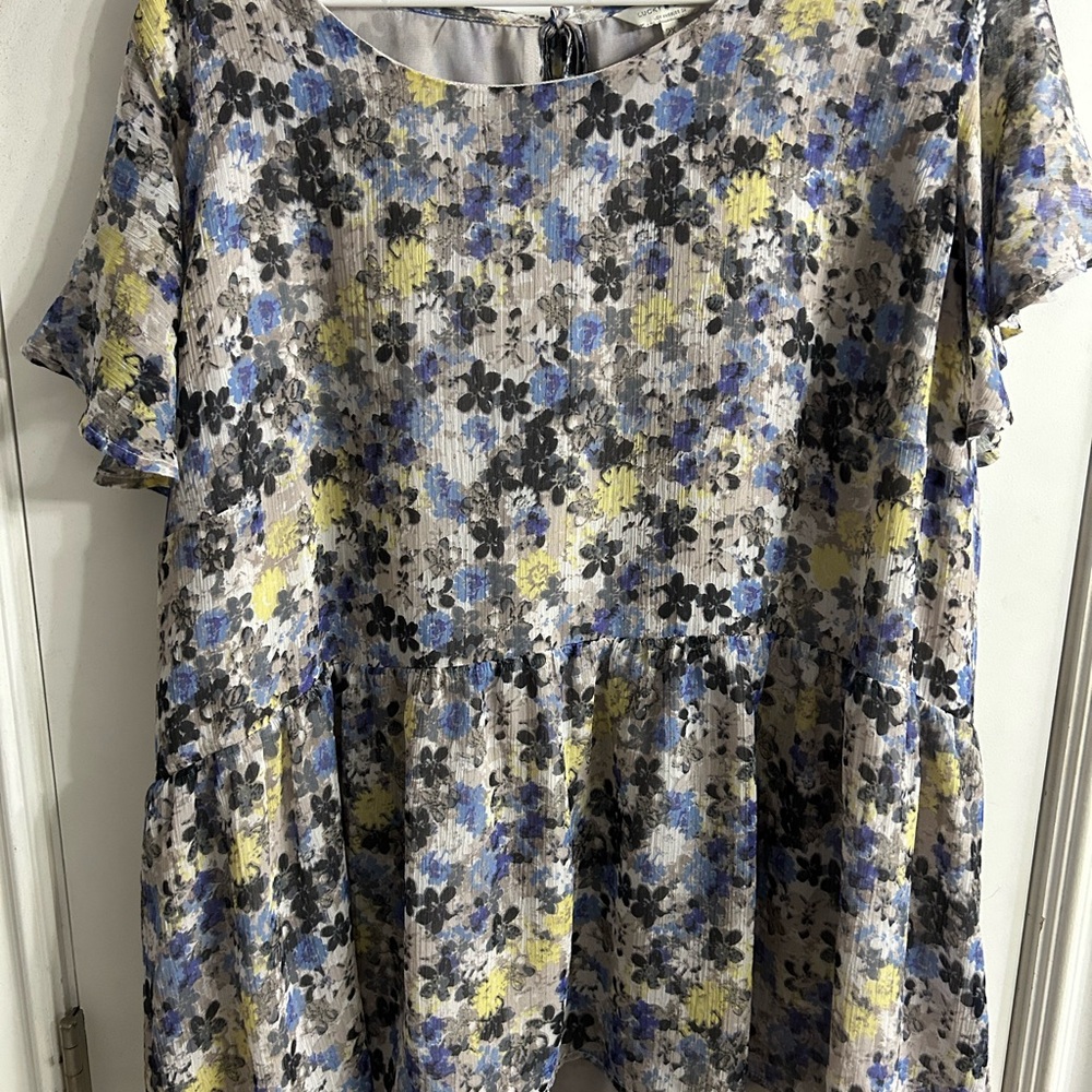 Lucky Brand Multicolor Floral Blouse